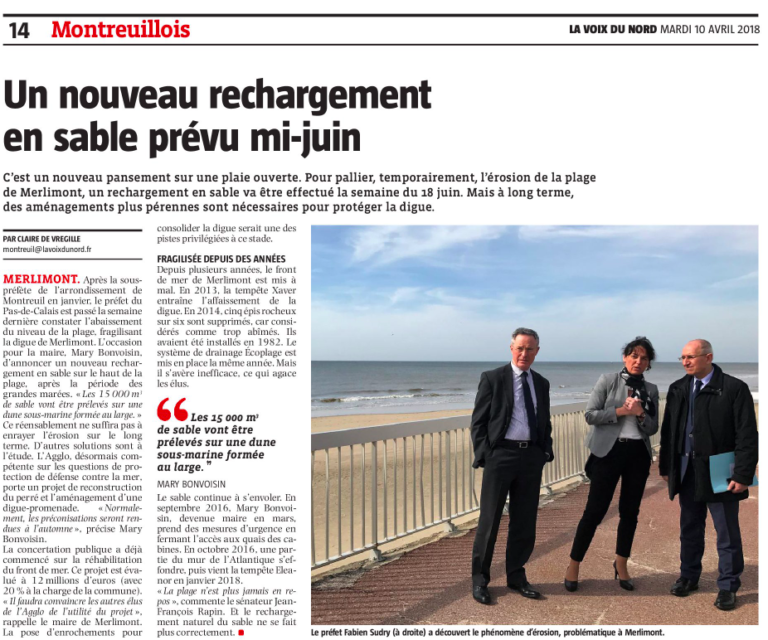 Retour sur la venue du Préfet à Merlimont