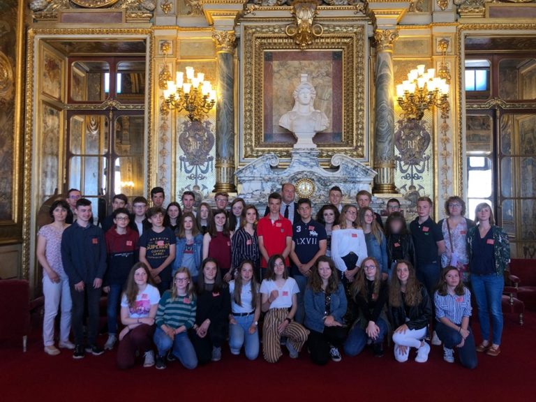 Visite du Sénat par les collégiens de Hesdin