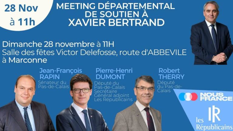 Ce matin à Marconne (62), réunion de soutien à Xavier Bertrand animée par Jean-… Ce matin à Marconne (62), réunion de soutien à Xavier Bertrand animée par Jean-…