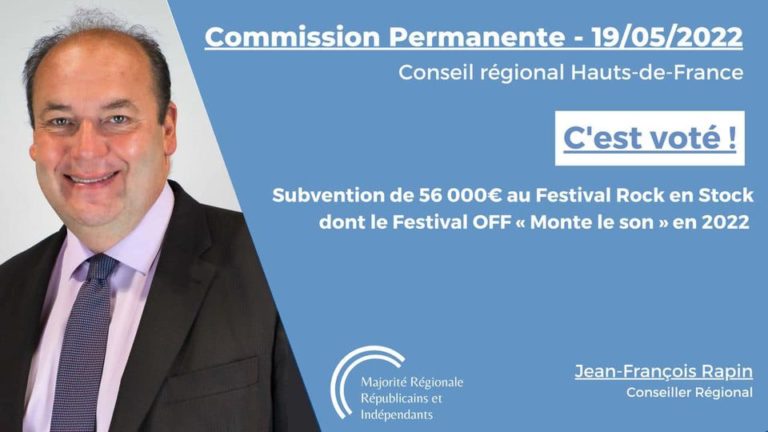 La Région Hauts-de-France accompagne le Festival ROCK EN STOCK