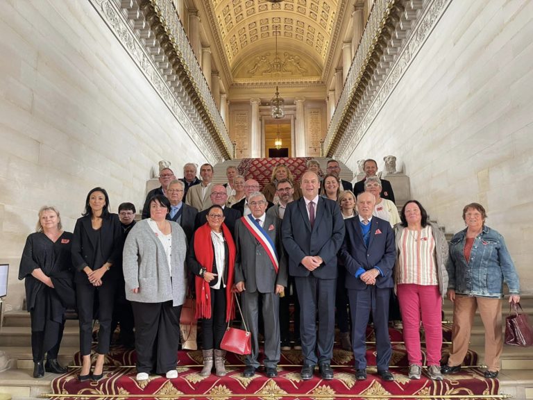 Très heureux d’avoir accueilli ce jour au Sénat, Rachid Ben Amor, maire de Blend…